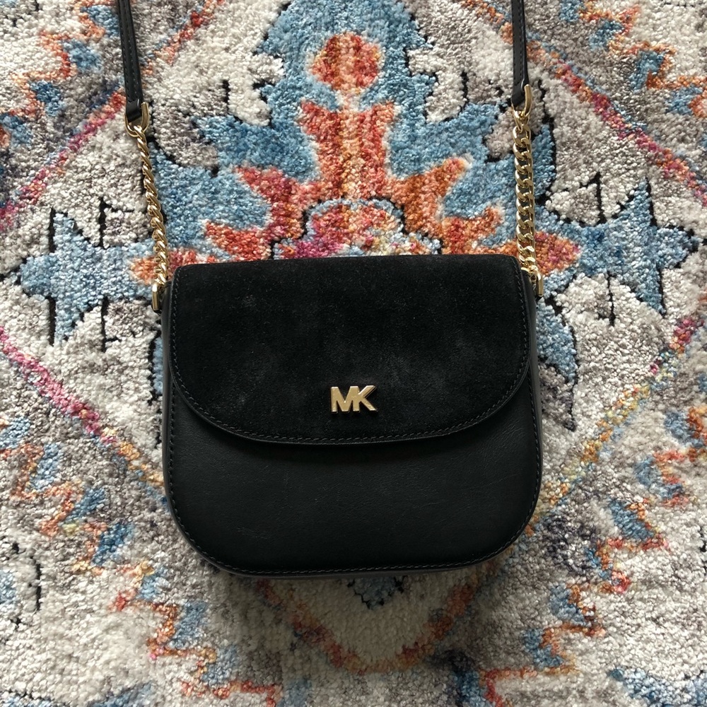Michael Kors Black Suede Cross Body